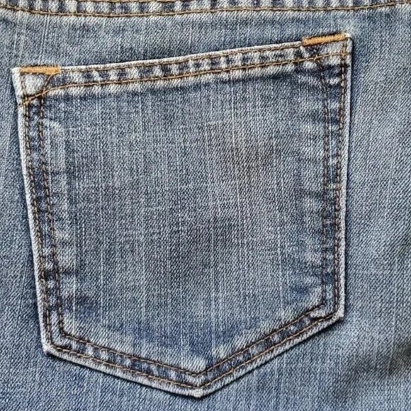 Old Navy Ultra Low Waist Skinny Blue Denim Jeans Womens Size 12 - Picture 2 of 6